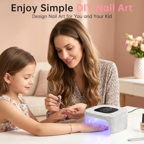 CHRISTINE SHELLY 48W UV LED Nail Lamp Mini Nail Dryer for Gel Polish - Thumbnail 4