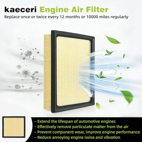 Cabin & Engine Air Filter Fit for Crosstrek (2018-2024), for Outback (2020-2025), for Legacy (2020-2025), for Ascent (2019-25), for Impreza (2017-25), for XV (2018-22), Replace 16546AA16A, 8713958010 - Thumbnail 3