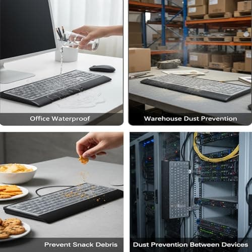 Large Print Computer Keyboard - High Visibility Big Letter Keyboard for Seniors and Visually Impaired,Low Vision Individuals Easy to See,Laser Etched Keys (Non-Fade) Full Size Keyboard for PC,Windows - Thumbnail 5