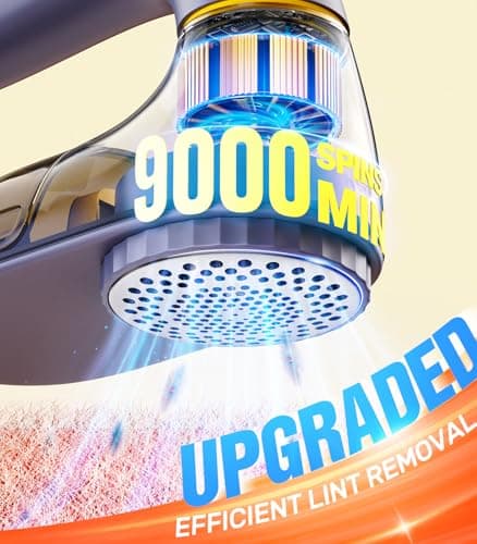 POPCHOSE Fabric Shaver, Lint Remover for Clothes, Lint Shaver with 6-Leaf Blades & 2 Speed, 2000mAh Rechargeable, Sweater Shavers to Remove Pilling, Electric Lint Remover for Couch, Furniture, Fuzz - Thumbnail 3