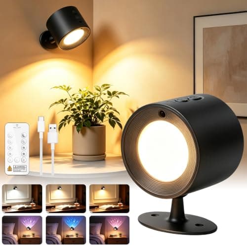 Choudao LED Reading Light and Wall Lamp, Rechargeable with Remote - Image 1