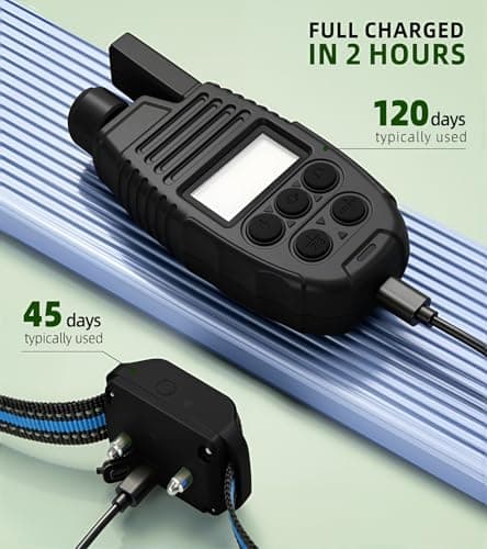 Shock Collar for Dogs, 4200FT Dog Training Collar with Remote for 15-120lbs Small Medium Large Dog, IP68 Waterproof Rechargeable E Collar with 3 Training Modes: Beep, Vibration, Safe Shock (Black - Thumbnail 6