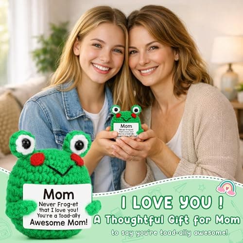Positive Frog Gifts for Mom from Daughter Son, Mom Christmas Birthday Gifts - Thumbnail 3