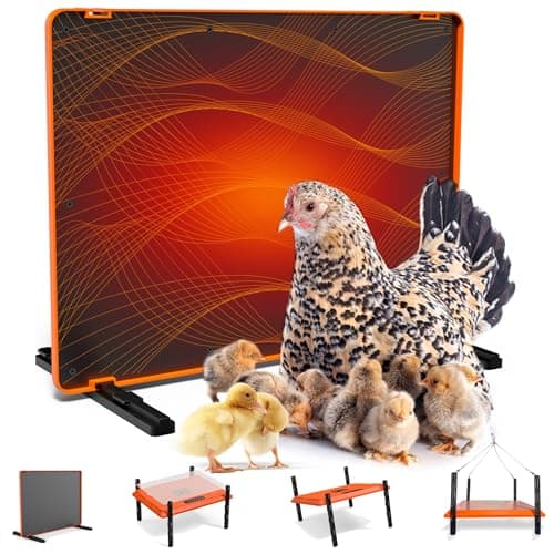 Smart Chick Brooder Heating Plate, 12"x16" Brooder Heat Plate for 20 Chicks, 7 Adjustable Timer & 5 Adjustable Temperature, Overheating Protection, UL-Certified (75 Watt) - Image 1