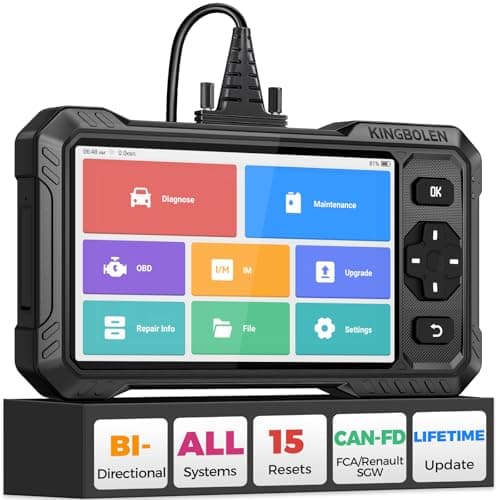 KINGBOLEN S6 Elite OBD2 Scanner, 2026 Bidirectional Scan Tool, 15 Reset, Active Test, All System Car Diagnostic Scanner, CAN FD/FCA/Renault SGW, Lifetime Free Upgrade Scanner for Car, Upgraded of S608 - Image 1