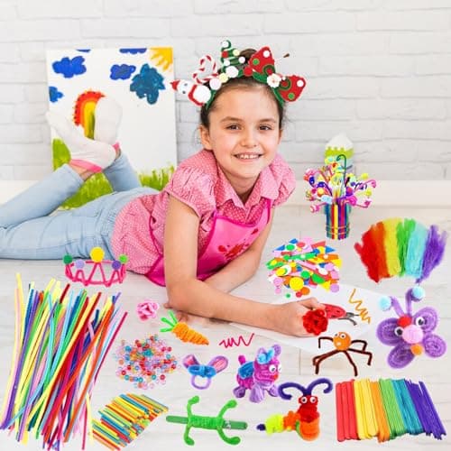 Itopstar Arts and Crafts Supplies Kit Craft Set for Kids-Art Supplies Kids Art Supplies for Preschool, Homeschool and Kindergarten DIY Crafting Projects - Thumbnail 5