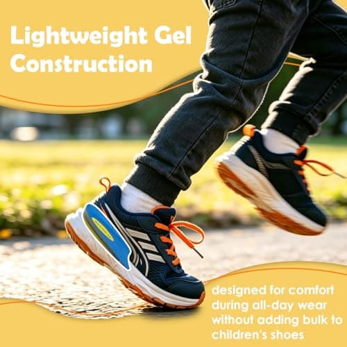 JL-Group Non-Shifting Kids Heel Cups for Sever's Disease Pain Relief, Durable Shock Absorbing Gel Inserts for Active Boys & Girls, Satys in Place for Cleats Sneakers (Blue - 1 Pair, Kid's Size 3-7) - Thumbnail 4