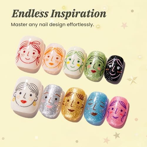 HOTU Nail Polish Pens, 12 Glitter Colors - Thumbnail 5