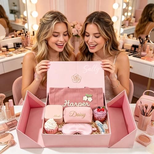 Custom Premium Gift Basket & Luxury Box for Women: Birthday Gifts, Self-Care Package, Thinking of You & Get Well Soon – Perfect for Bride, Bridesmaid, Best Friend, Sister, Mom - Thumbnail 4
