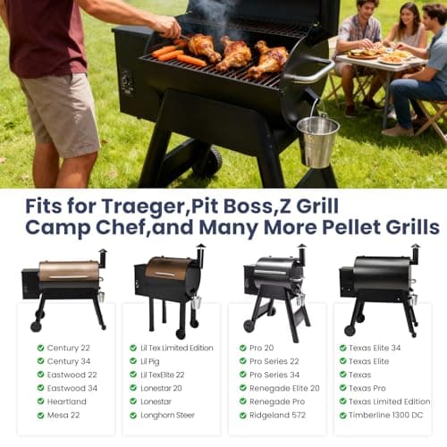 BCA012 Heat Baffle Diffuser Replacement Parts for Traeger Pro 22 Series, Pro Series 34, Tex Elite, Century 22, Heat Diffuser for Z Grill, for Camp Chef Pellet Smoker, Heavy Duty Heat Baffle for Smoker - Thumbnail 2