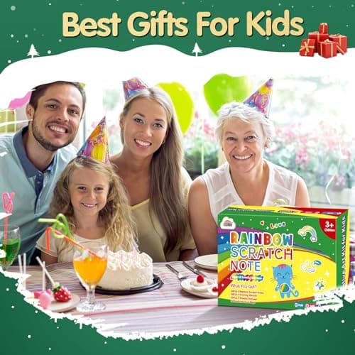 ZMLM 16 Pack Scratch Art Party Favors: Birthday Party Favors for Kids 4-8, Bulk Rainbow Scratch Notebook Paper Pads, Goodie Bags Stuffers Girls Boys Classroom Gifts Crafts Toys Easter Basket Stuffers - Thumbnail 5