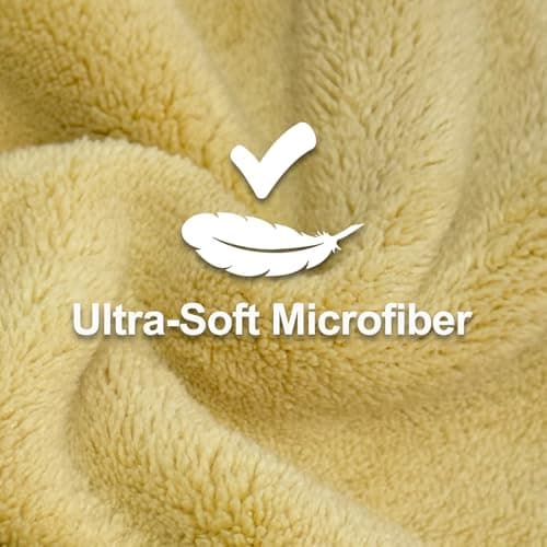 Jseng 3Packs Microfiber Hair Towel for Women - Quick-Drying, Super Absorbent Hair Wrap with Bow Design, Soft Hair Towel Turban for Curly Long Wet Hair - Thumbnail 2