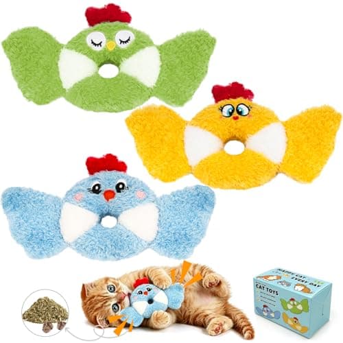 Retro Shaw Bird Cat Toy with Catnip & Silvervine - Interactive Realistic Kitten Toy with Crinkle Sound for Indoor Cats, Best Cat Kick Toy to Satisfy Natural Hunting Instincts - Image 1