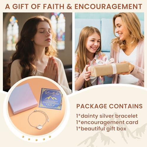YLWJSP Teen Girl Gifts Trendy Stuff,Mustard Seed Bracelet for Women, Gold/Silver Adjustable Chain Bracelet Christian Gifts (Silver) - Thumbnail 3