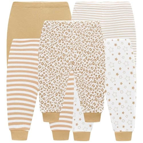 MEYSAHO Baby Newborn Layette 10-Piece Set Cotton Bodysuits Long Sleeves Pants Sets Baby Boys Girls Toddler Unisex Baby Gift Sets Stars for 0 3 Months - Thumbnail 4