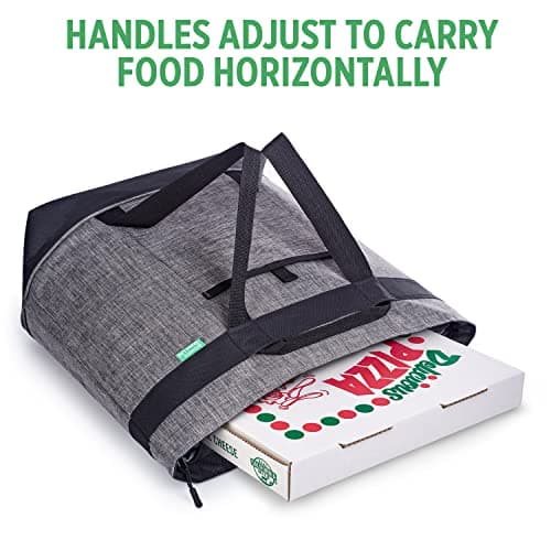 Jumbo Insulated Cooler Bag (Charcoal) with HD Thermal Insulation - Premium, Collapsible Soft Cooler Makes a Perfect Insulated Grocery Bag, Food Delivery Bag, Travel Bag, Beach or Picnic Bags - Thumbnail 5