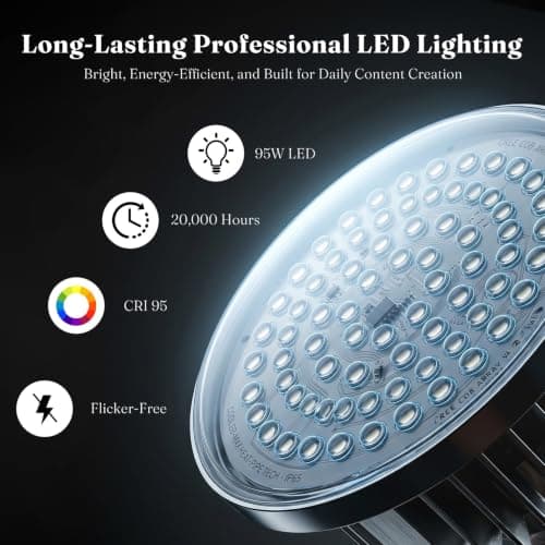 Yanuoda Softbox Lighting Kit 20"x20" with Remote Control, 2 Pack Photography Lighting Kit with Adjustable LED Light, 3000K-7500K Studio Lights for Product Photography, Live Streaming, Video Recording - Thumbnail 6