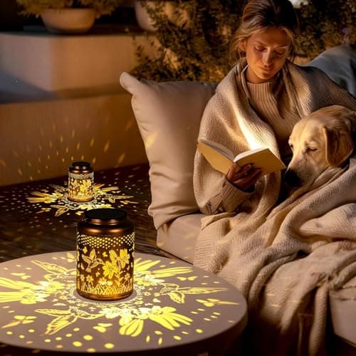 Solar Lanterns Outdoor Waterproof Hummingbird, KagoLing Birthday Gifts for Women Mom Grandma, Garden Decor Hanging Solar Lights Outdoor Metal Lantern Decoration Outside for Yard, Patio, Backyard - Thumbnail 6