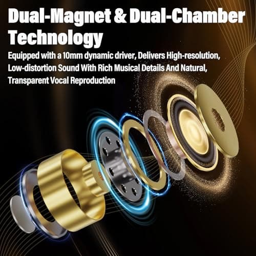 Hybrid In Ear Monitor IEM Earphones,HiFi Wired Earbuds,Powerful Deep Bass - Thumbnail 6