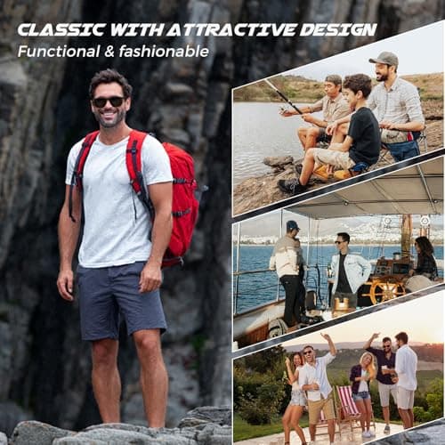 SUNGAIT Ultralight Polygon Sunglasses for Men Women Black Square Polarized Shades for Driving Running UV Protection (Bright gray) - Thumbnail 2