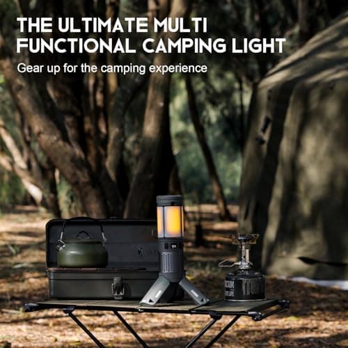 Telescopic Camping Lights, Rechargeable Camping Lights with Stand,12000mAh Collapsible Camping Lanterns, Magnetic Base Portable Flashlights IPX5 Waterproof for Camping,Hiking,Emergency Use - Thumbnail 6