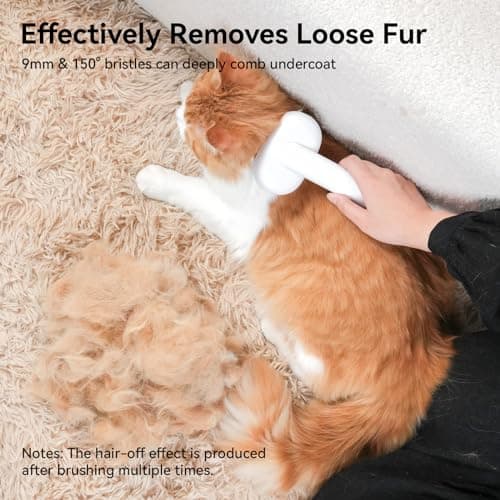 Aumuca Cat Brush for Shedding, Cat Brushes for Indoor Cats, Cat Brush for Long or Short Haired Cats, Cat Grooming Brush Cat Comb for Kitten Rabbit Massage Removes Loose Fur - Thumbnail 5