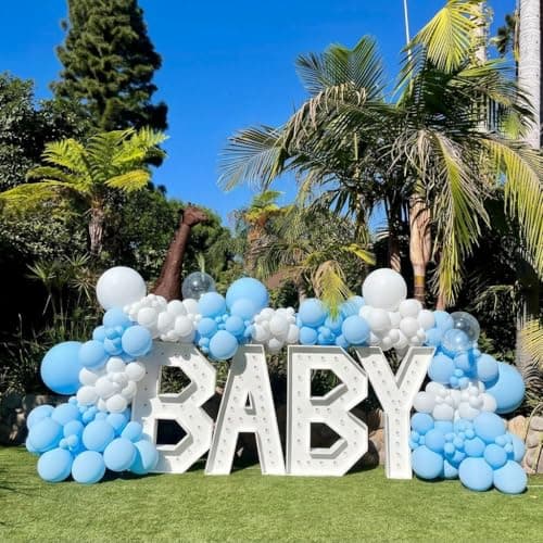 Pearl Blue Balloons for Bridal Shower Baby Shower Wedding Decorations - Thumbnail 5