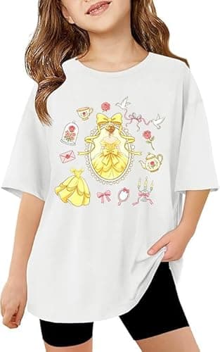 Magic Kingdom Shirts for Girls Oversized Magical Castle Princess T-Shirts Kids Family Vacation Trip Tee - Image 1