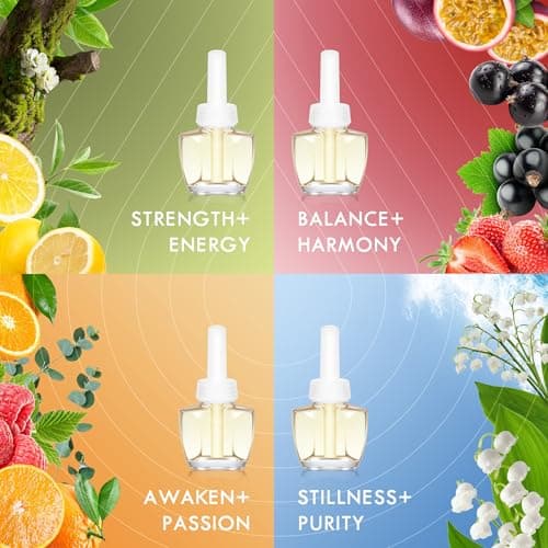 Plug In Air Freshener Refills 8 Pack - Fresh floral, Fruity scent, Complex fragrance, Woody Summer Scents Refill for Home, Bathroom, Compatible with Air Wick & Glade, Not Include Glade Plus - Thumbnail 3