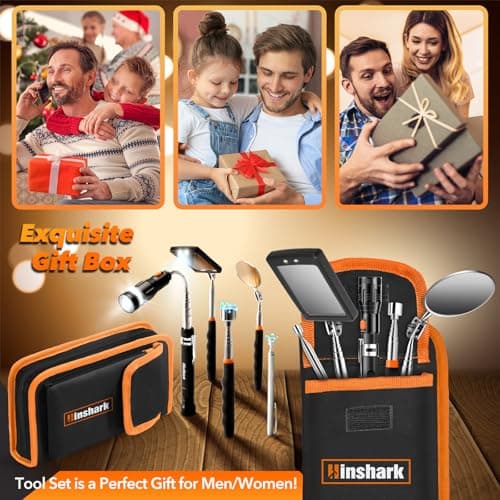 Fathers Day Gift for Husband Dad, Gifts for Men Extendable Telescoping Magnetic Pickup Tools Set, Anniversary Birthday Gift for Men Husband Him, Fathers Day Gift from Daughter Wife, Cool Gadgets Tools - Thumbnail 6