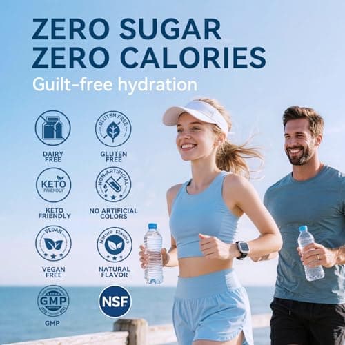 Aibiodi Electrolytes Powder Packets - Sugar Free & Zero Calorie Liquid Daily IV Drink Mix - Instant Hydration & Energy Supplement with 6 Electrolytes and 5 Vitamins, Keto Friendly & Vegan - 12 Sticks - Thumbnail 6