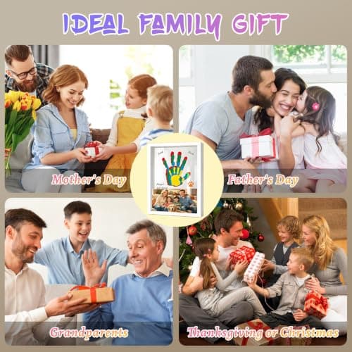 Hzorille Family Handprint Kit,Hand Print Keepsake Frame,New Parents Gift - Thumbnail 5