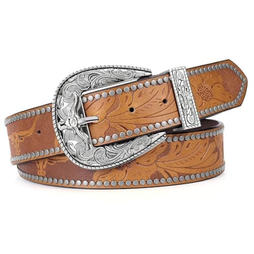 BELTROAD Western Belts for Men Cowboy Belt Women Vintage Cowgirl Men's Country Belt for Jeans Christmas Belts Gifts