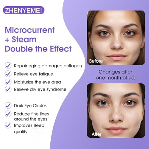 7Packs Microcurrent Heated Eye Mask for Dry Eye, Stree Relief Sleep Steam Eye Masks Disposable Self Heating for Warm Compress Dark Circles Puffiness Fatigue Travel Essentials Gift for Women Men - Thumbnail 5