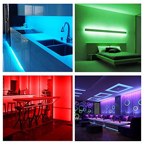 DAYBETTER RGB Led Light Strips Kit Compatible with Alexa and Google Assistant, Smart WiFi Led Strip Lights for Bedroom, Room, Decor, Kitchen, Home Party Decoration (100FT) - Thumbnail 6