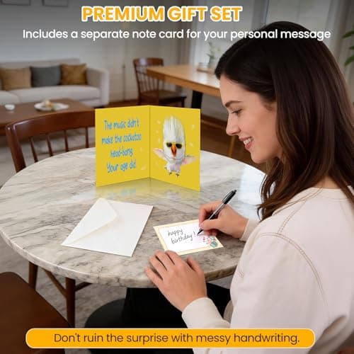 Funny Musical Parrot Birthday Card with Singing Sound & Head-Banging Motion, Pop-Up Surprise Birthday Card, Silly Happy Birthday Card for Friends, Him or Her, Unique Birthday Gift - Thumbnail 4