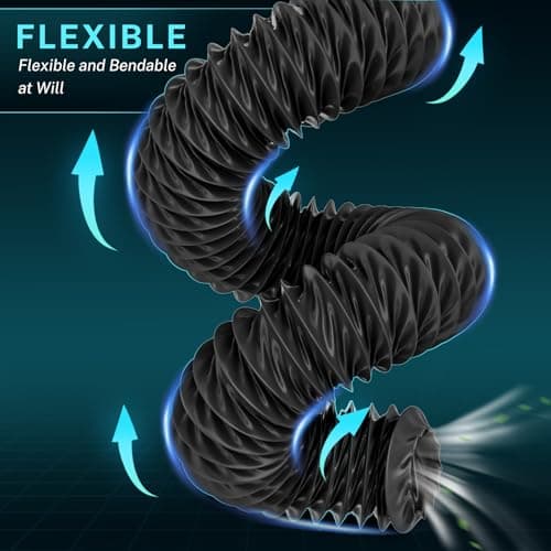 HG Power Diesel Heater Hose, 3" X 8FT Flexible Nylon Duct Exhaust Pipe, 3 Inch Diesel Heater Ducting Accessories for Diesel Heaters, RV, Tent, Truck, Camping - Thumbnail 6