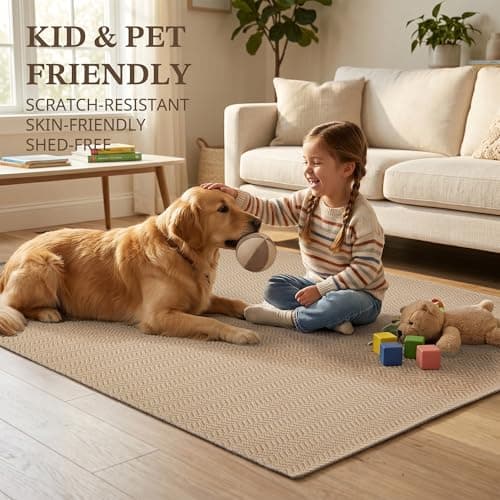 MatEssenz Kitchen Rugs Set of 2, 20" x 30" + 20" x 48" Non Slip Washable Kitchen Mats for Floor, Absorbent Low Profile Sink Runner, Durable Herringbone Woven Farmhouse Rug, Khaki - Thumbnail 6