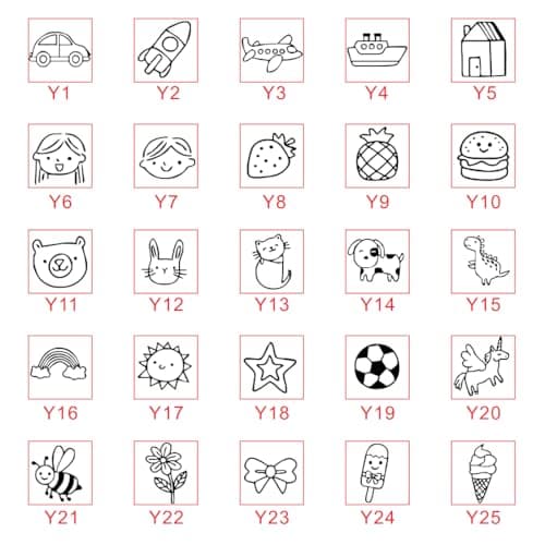 OCFTERY Personalized Name Stamp for Kids Clothing - Waterproof, Permanent Custom Clothing Stamp with Double-Sided Cute Cartoon Design - Ideal for Daycare, School & Laundry Labels - Thumbnail 6