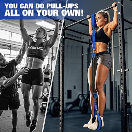 KUTIZE Pull Up Bands, Pull Up Bar Heavy Duty Resistance Bands, Height Adjustable Pull Up Assistance Bands for Enhanced Strength Training, Muscle Training, Exercise Workout Bands Set for Working Out - Thumbnail 2