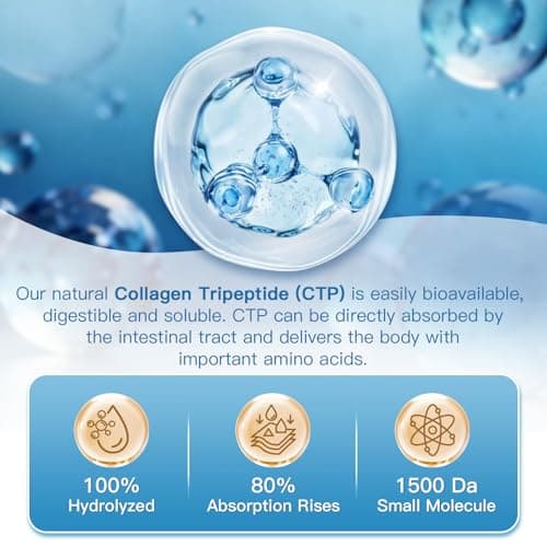 ZEBORA Multi Collagen Peptides Powder with Probiotic for Gut Health, Hydrolyzed Collagen with Digestive Enzymes, Prebiotics for Women, Support Digestive Health, Skin, Hair, Joints, Non-GMO,35 Servings - Thumbnail 6