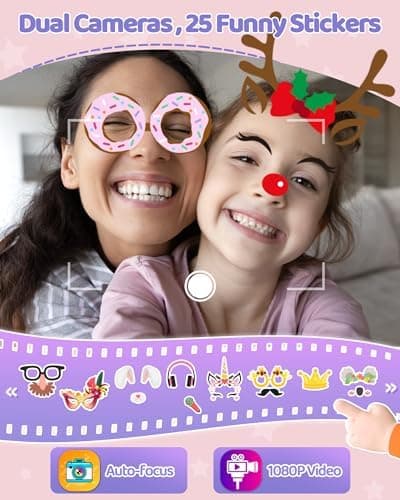 KOKODI Kids Smart Phone, Touchscreen HD Dual Camera Cell Phone for Kids, Christmas Birthday Gifts Dinosaur Child Play Phone for Girls 3-10, Travel Toy Preschool Learning Education Toy - Thumbnail 4
