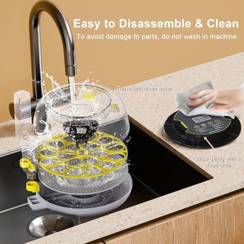 IBKINXX Incubator for Hatching Eggs-18 Egg Capacity, Automatic Egg Turner, Temperature & Humidity Control, 360° Viewing for Chicken, Duck and Quail Eggs - Thumbnail 6