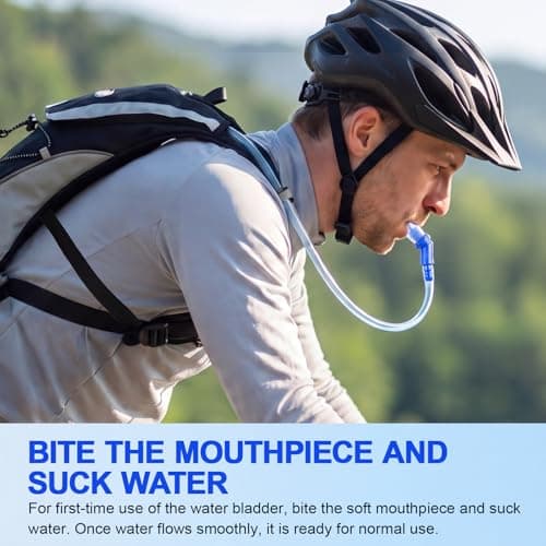 KUYOU Hydration Water Backpack, Insulated Running Vest Hydration Backpack with 2L Water Bladder, Adjustable Chest Straps and Reflective Water Bladder Backpack for Hiking Marathon Race Cycling - Thumbnail 4