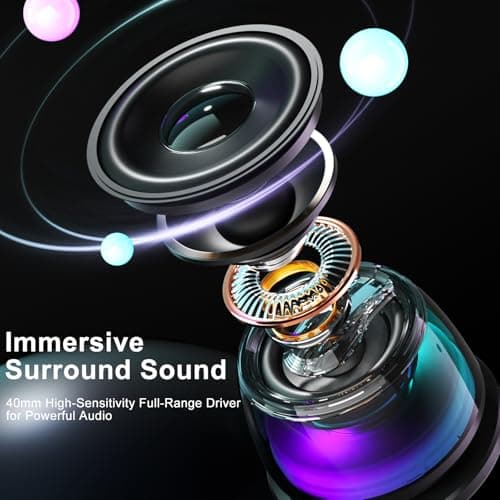 EGBULL Magnetic Bluetooth Speaker, Portable Phone Stand Speaker with RGB - Thumbnail 4