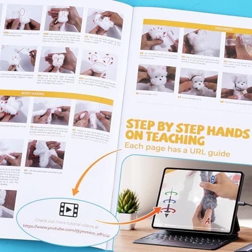 JMMICO 71 PCS Pipe Cleaner Craft Kit for Kids- DIY Animal Puppy Kit with Video Tutorial, Creative Gifts, Kids Classroom Prizes, Arts and Crafts for Kid, Gifts for 8+ Year Old Girls - Thumbnail 2