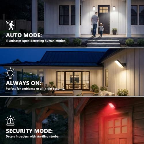 ROVEXO Wireless Motion Sensor Outdoor Light, 10000mAh Rechargeable Battery Wall Light,3-Mode,3CCT Dimmable, Outdoor Security Light with Remote, IP65 Waterproof for Yard Garage Pathway,Fences(1PK) - Thumbnail 4