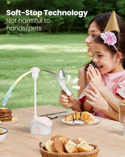 Gaiatop Fly Fans for Tables, Fly Repellent Fans Battery Powered Bug Fan Indoor Outdoor Portable Table Fly Fans for Picnic, Party, BBQ, Kitchen and Restaurants 6 Pack - Thumbnail 4