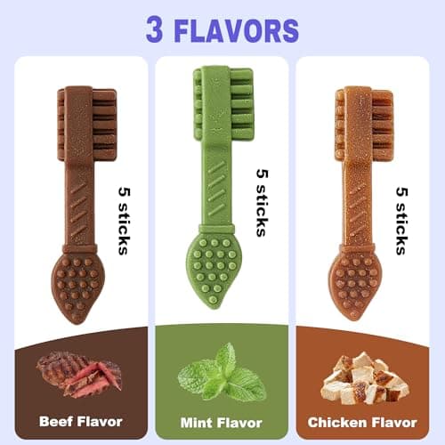 PETPHABET Dental Chews for Dogs, 3 Flavor Variety Pack, 15 Count - Thumbnail 2
