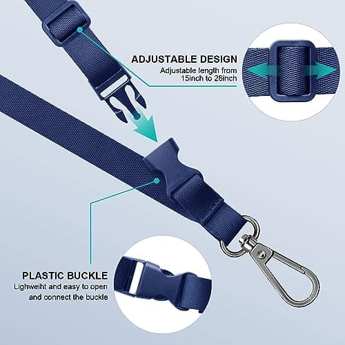 ROCONTRIP Phone Lanyard 2X Crossbody Cell Phone Strap with 2 Phone Patch Universal iPhone Lanyard Adjustable Shoulder Neck Strap for Women Men Travel Shopping Walking - Thumbnail 4